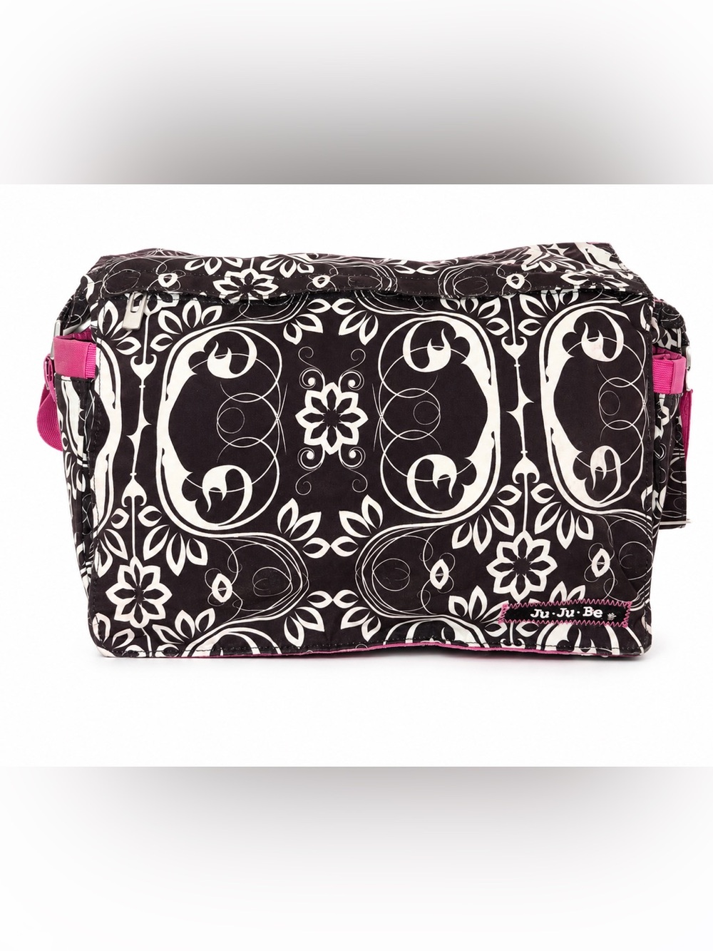 Ju-Ju-Be Black & White Floral Pattern Diaper Bag